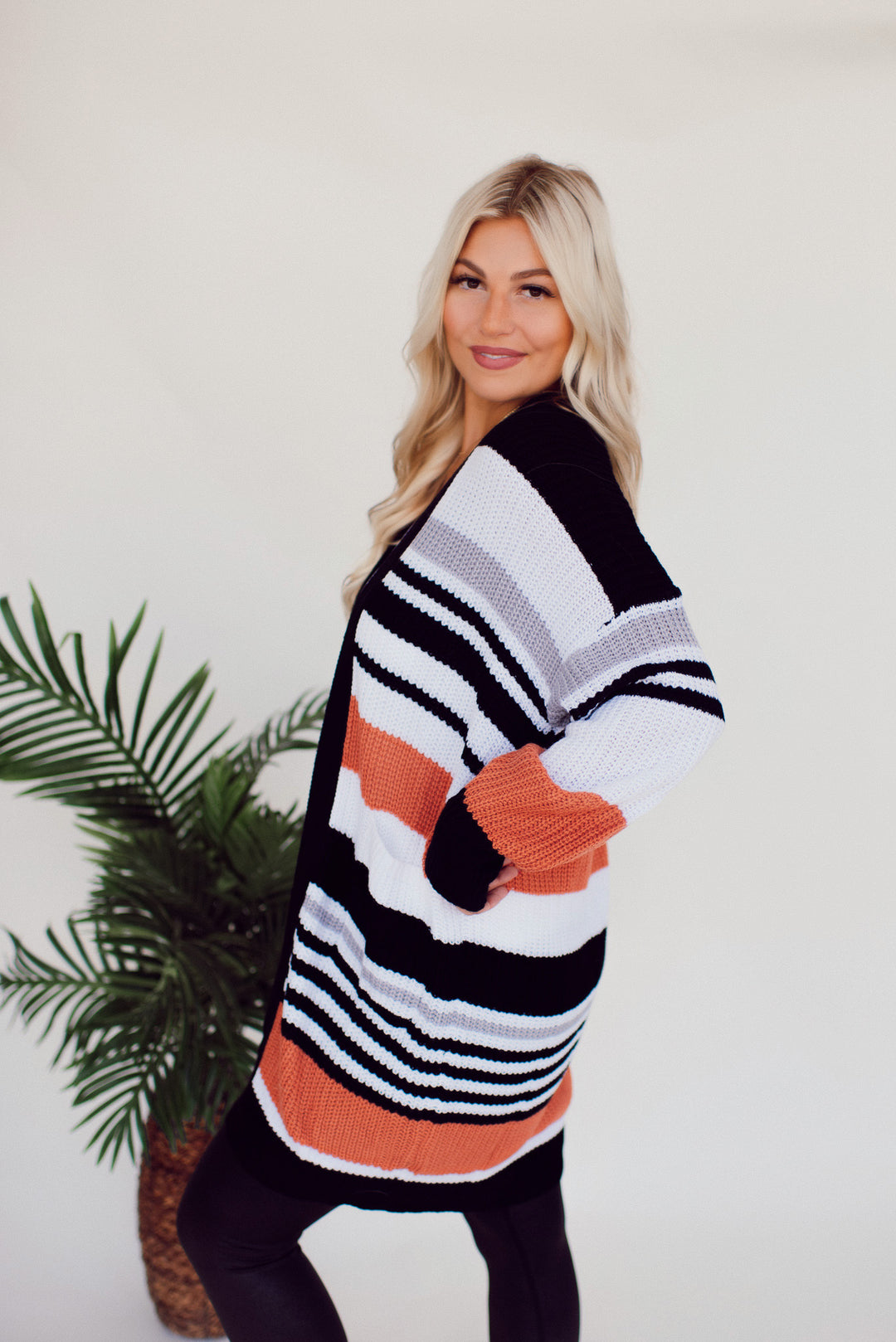 Cozy Times Striped Cardigan