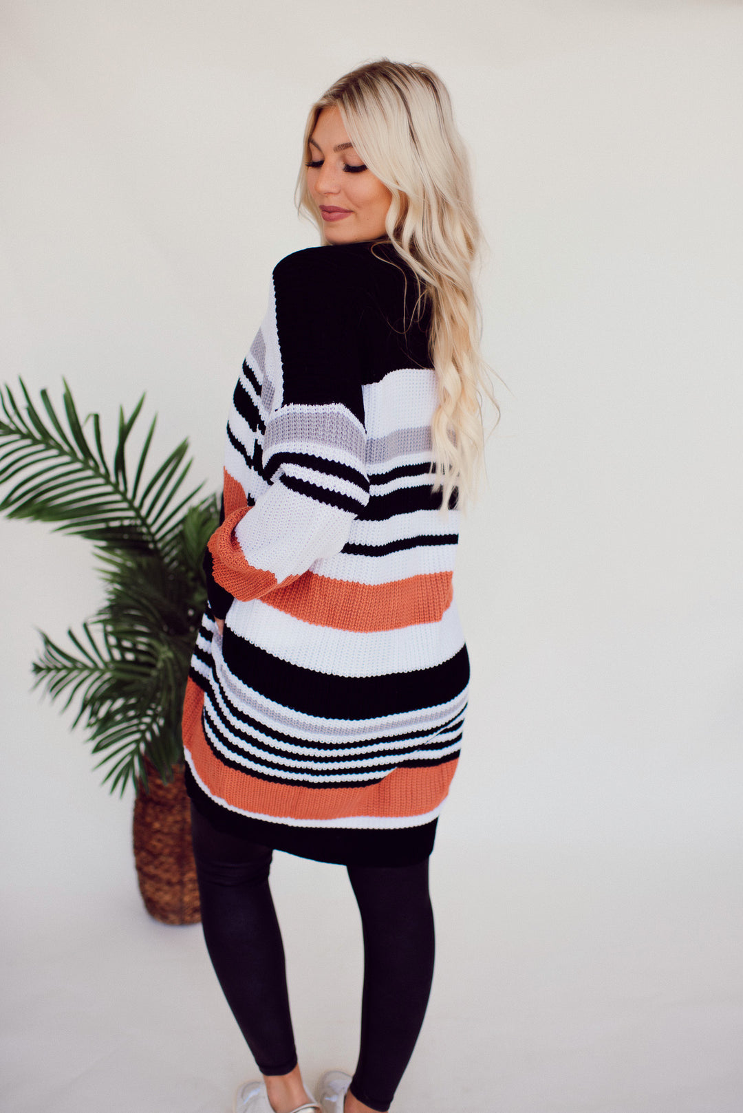 Cozy Times Striped Cardigan