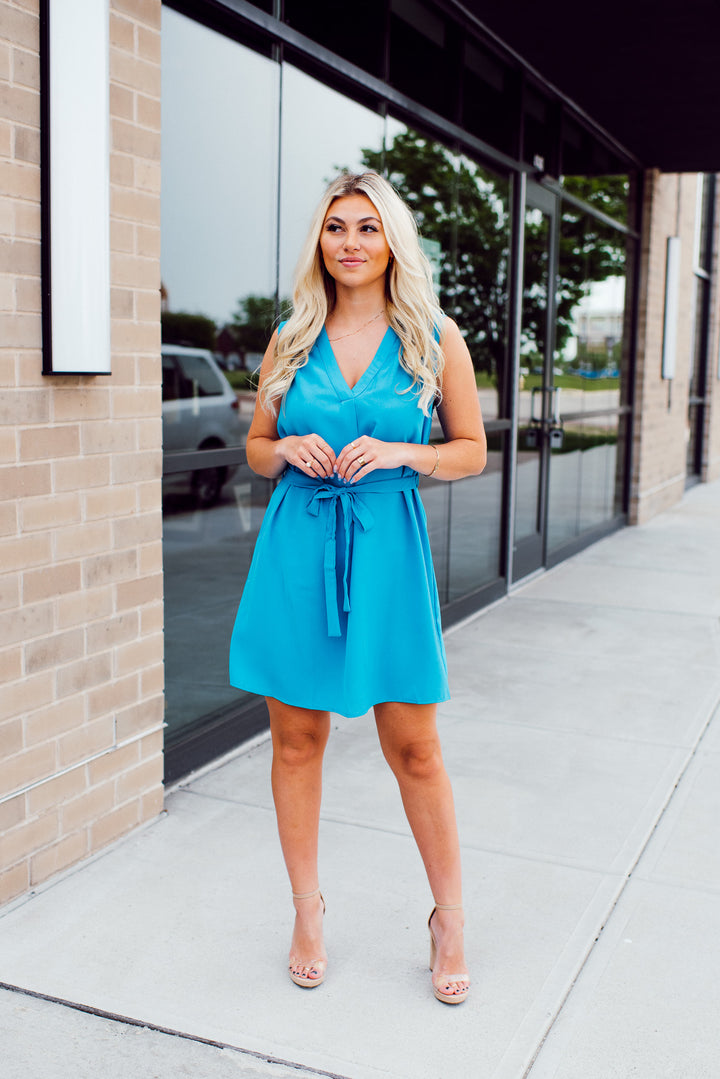 Ocean Oasis Dress (Blue)