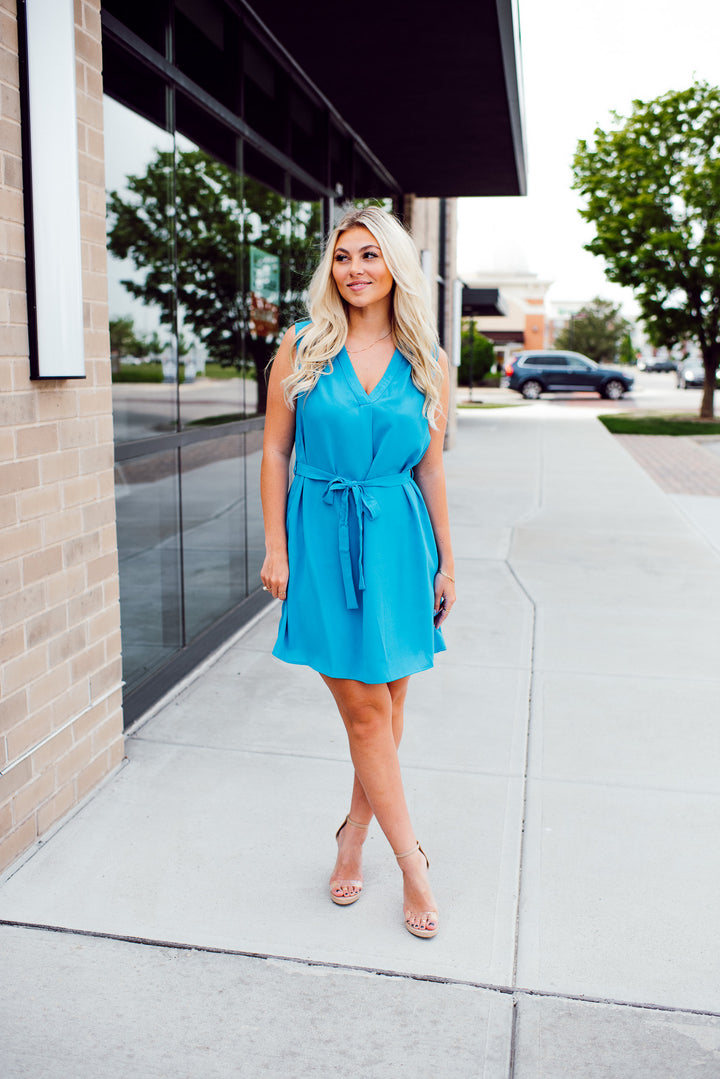 Ocean Oasis Dress (Blue)