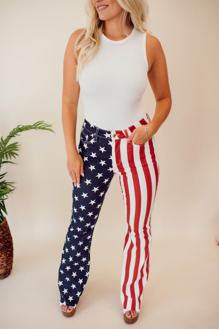 Judy Blue All American Girl Flares