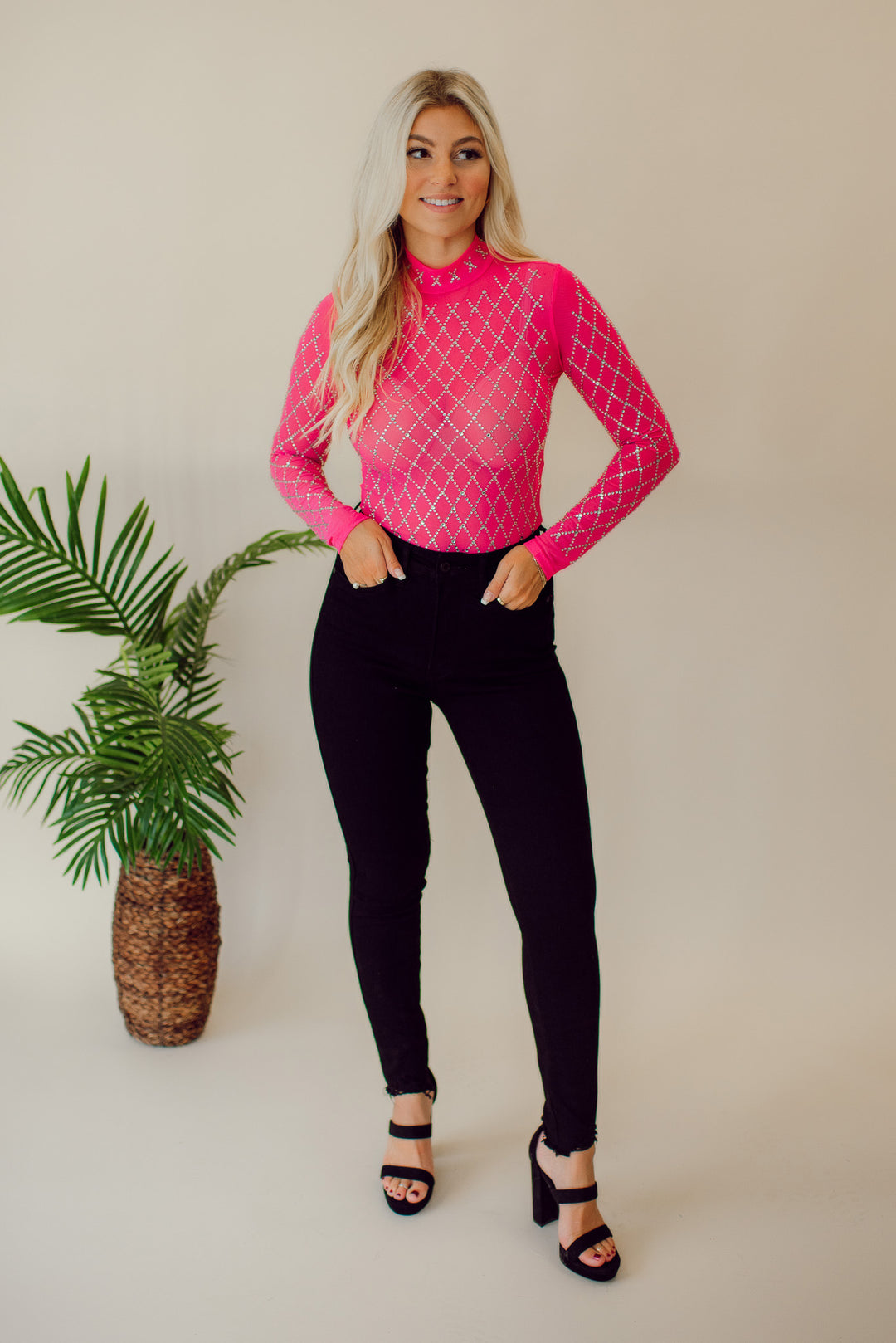 Raya Bodysuit (Hot Pink)