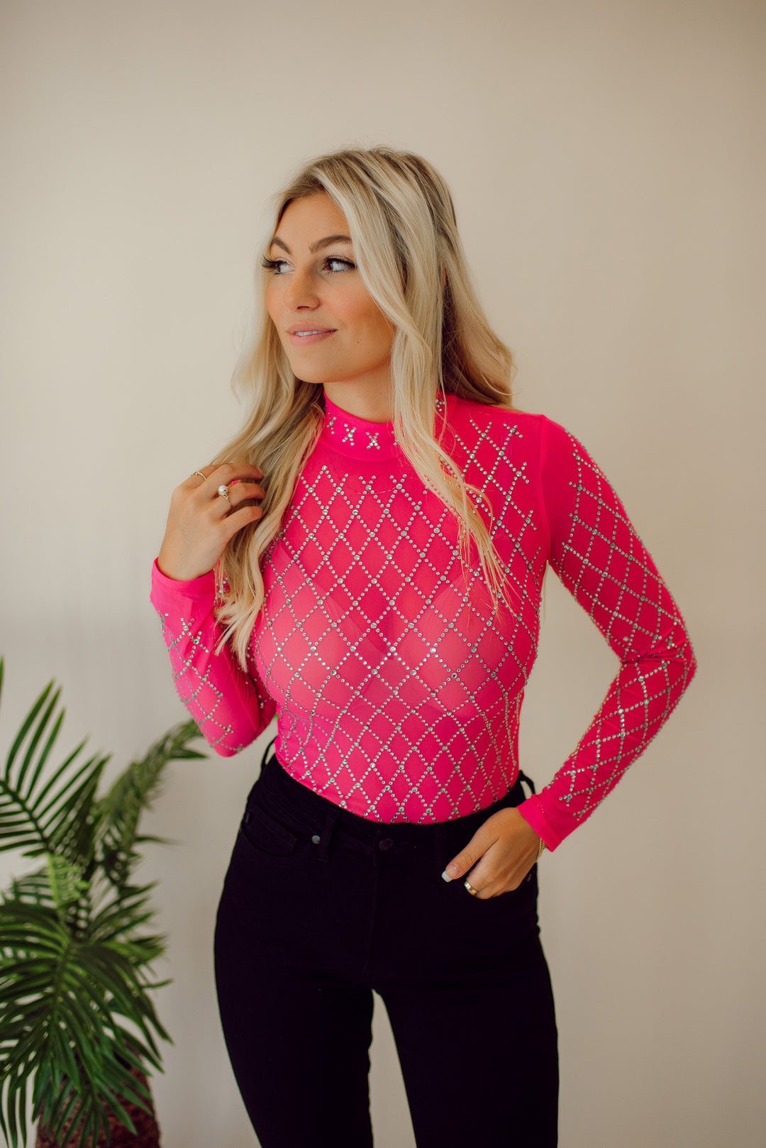 Raya Bodysuit (Hot Pink)