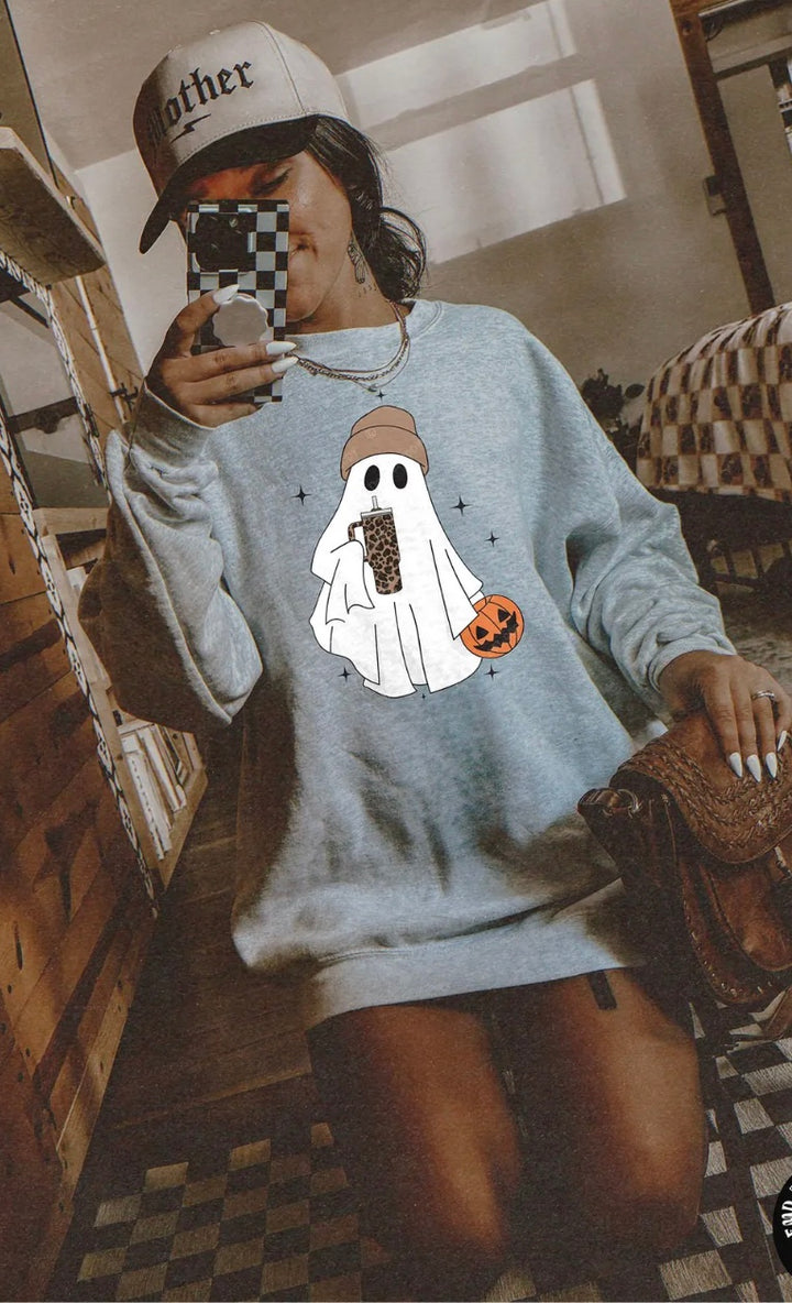 Boo Babe Crewneck (Ash Grey)