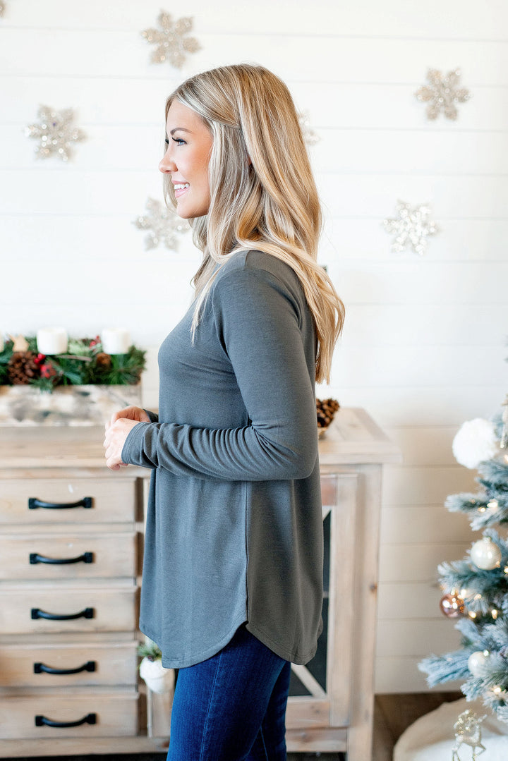 The Tina Turtleneck (Ash Grey)  FINAL SALE