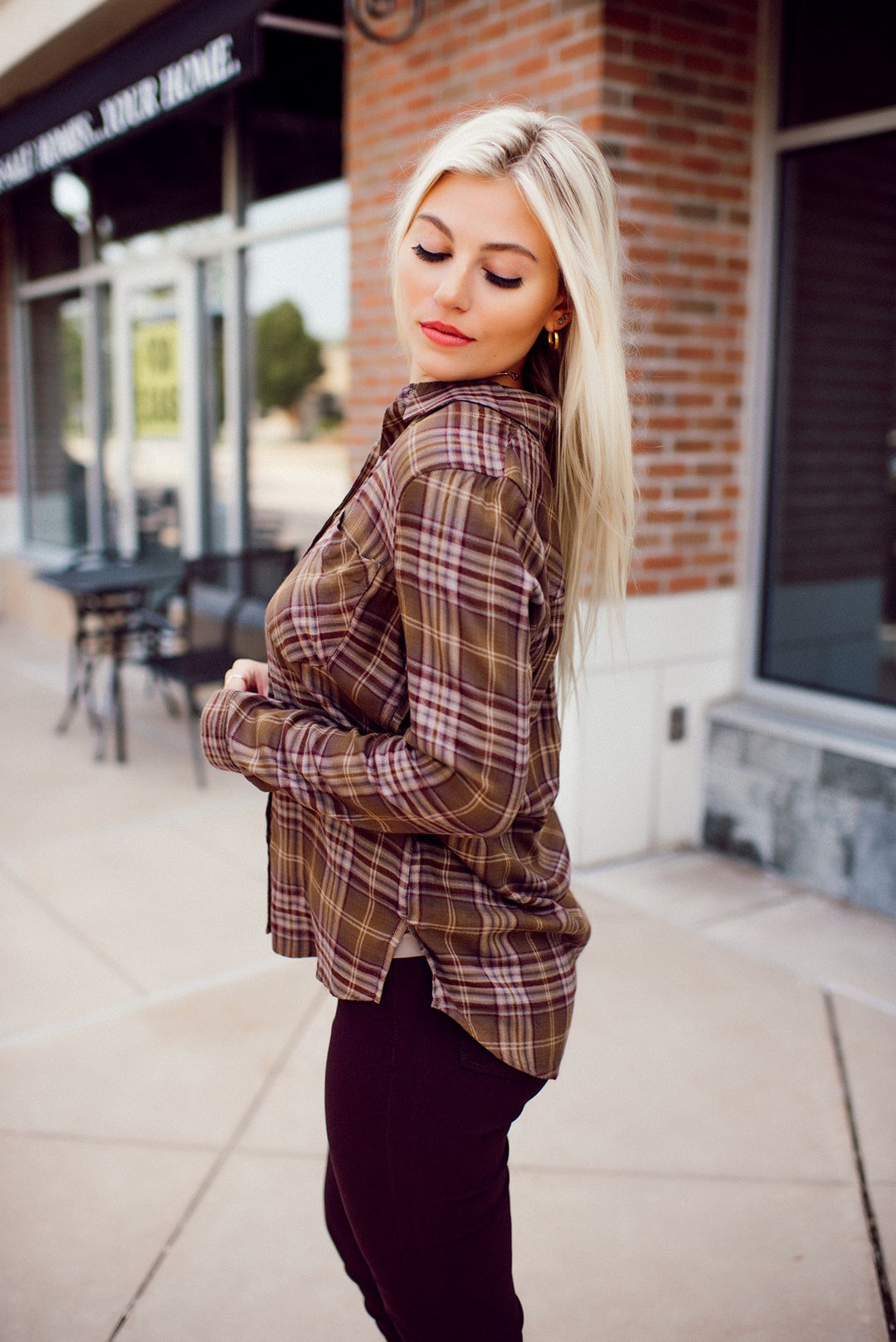 The Emerson Plaid Flannel (Olive/Brown) FINAL SALE