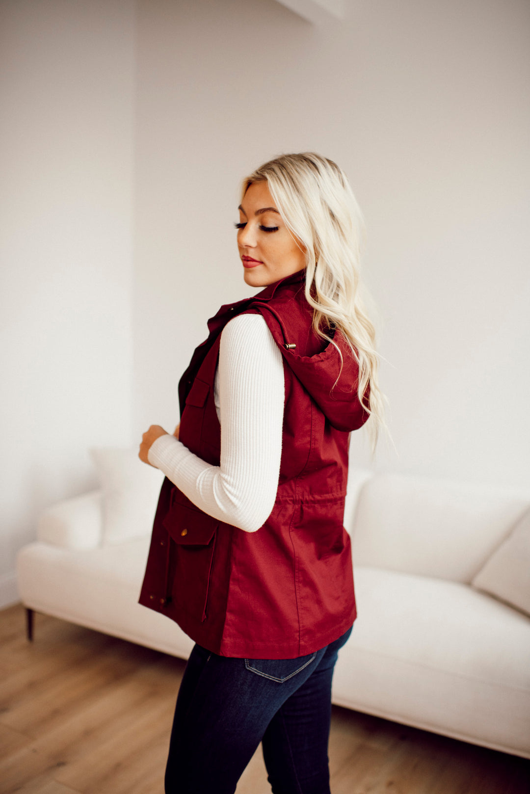 Power Moves Utility Vest (Burgundy)