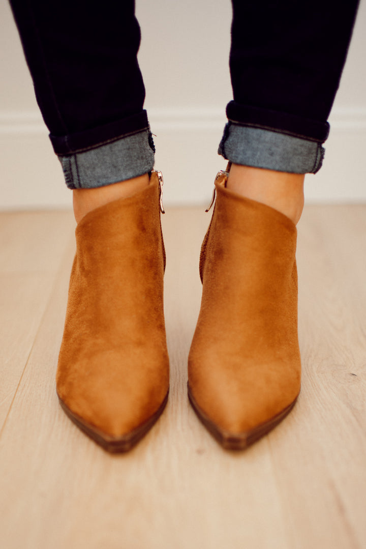 Scarlett Ankle Booties (Tan)