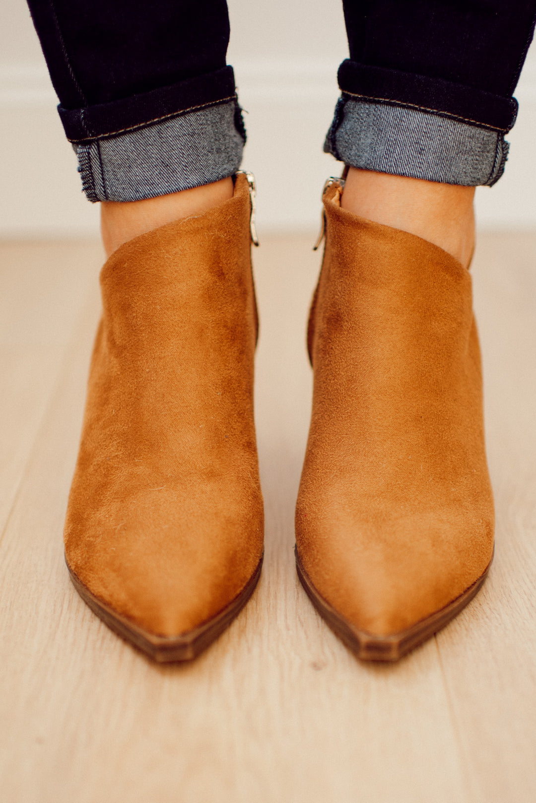 Scarlett Ankle Booties (Tan)