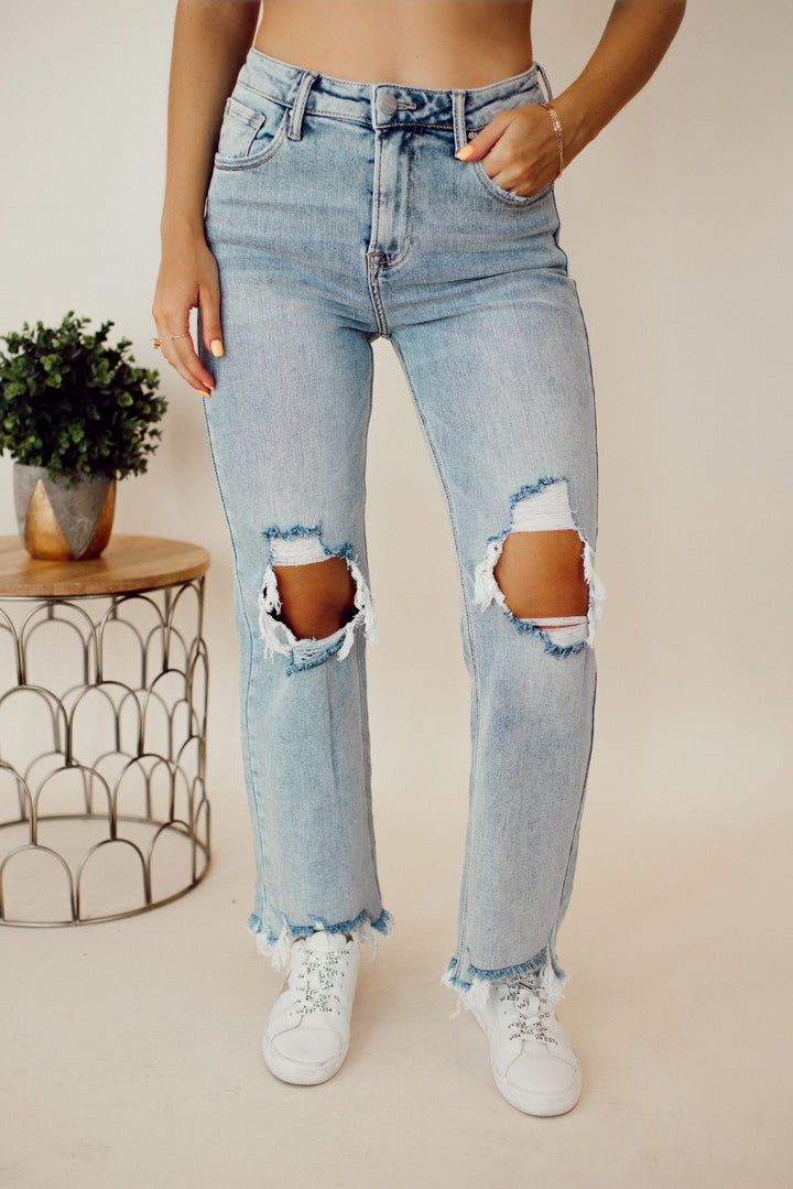 Risen Owyn High Rise Crop Jeans