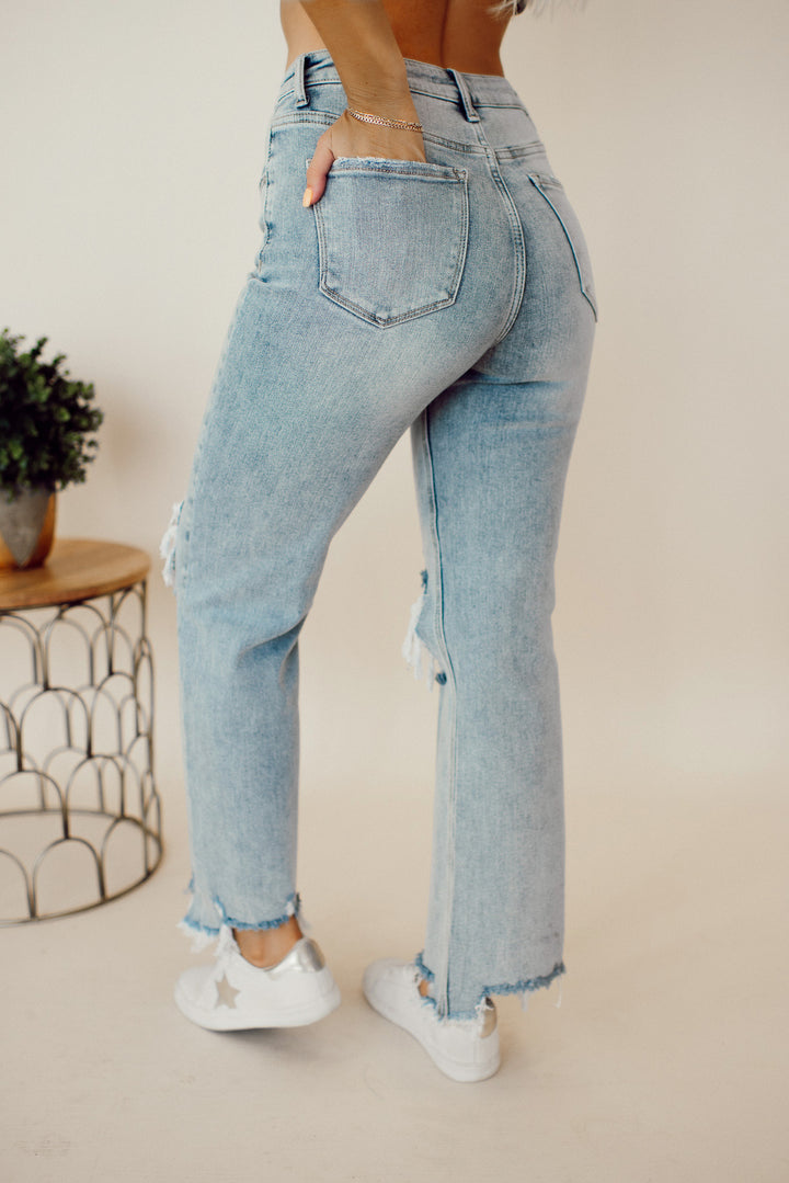 Risen Owyn High Rise Crop Jeans