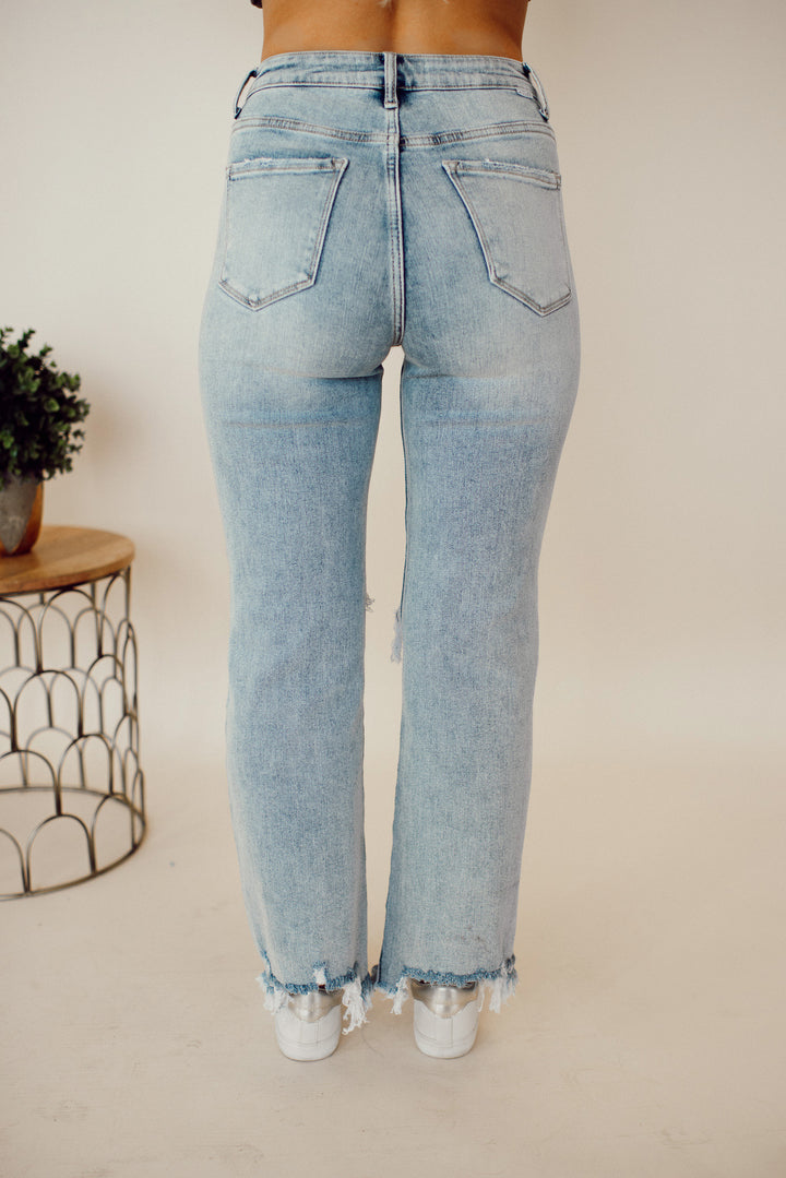 Risen Owyn High Rise Crop Jeans