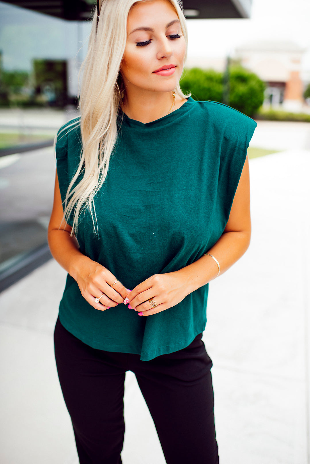 The London Muscle Tee (Emerald)