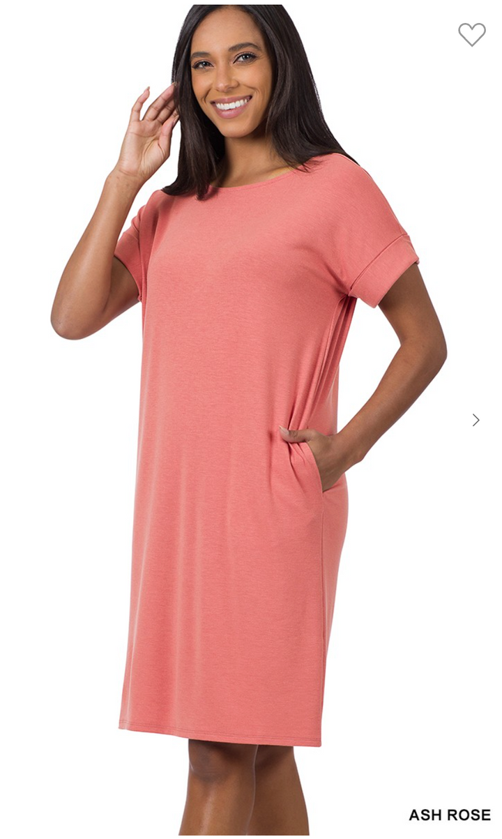 The Suzi Midi Dress (Ash Rose)