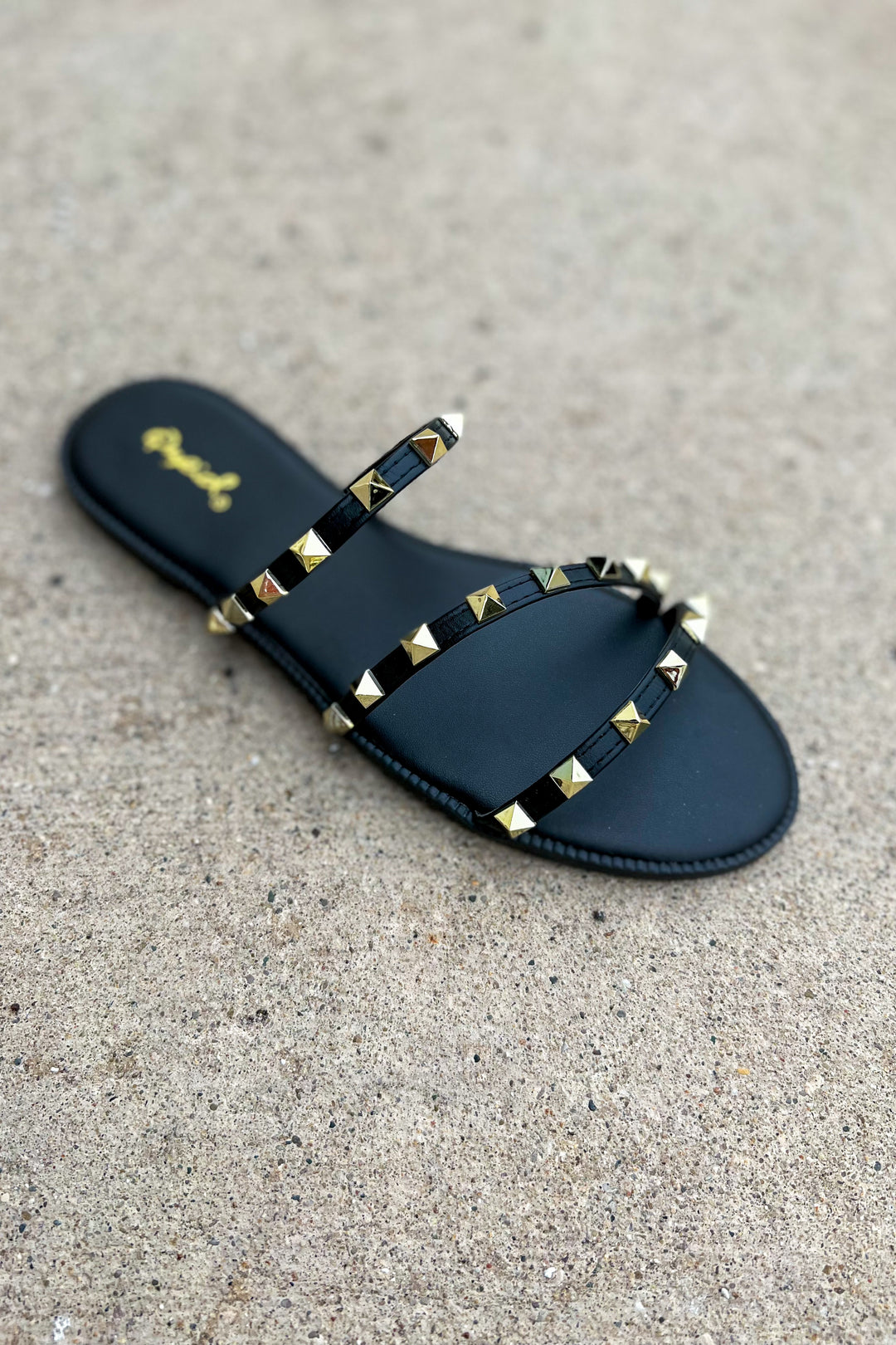 Desmond Studded Sandals (Black)