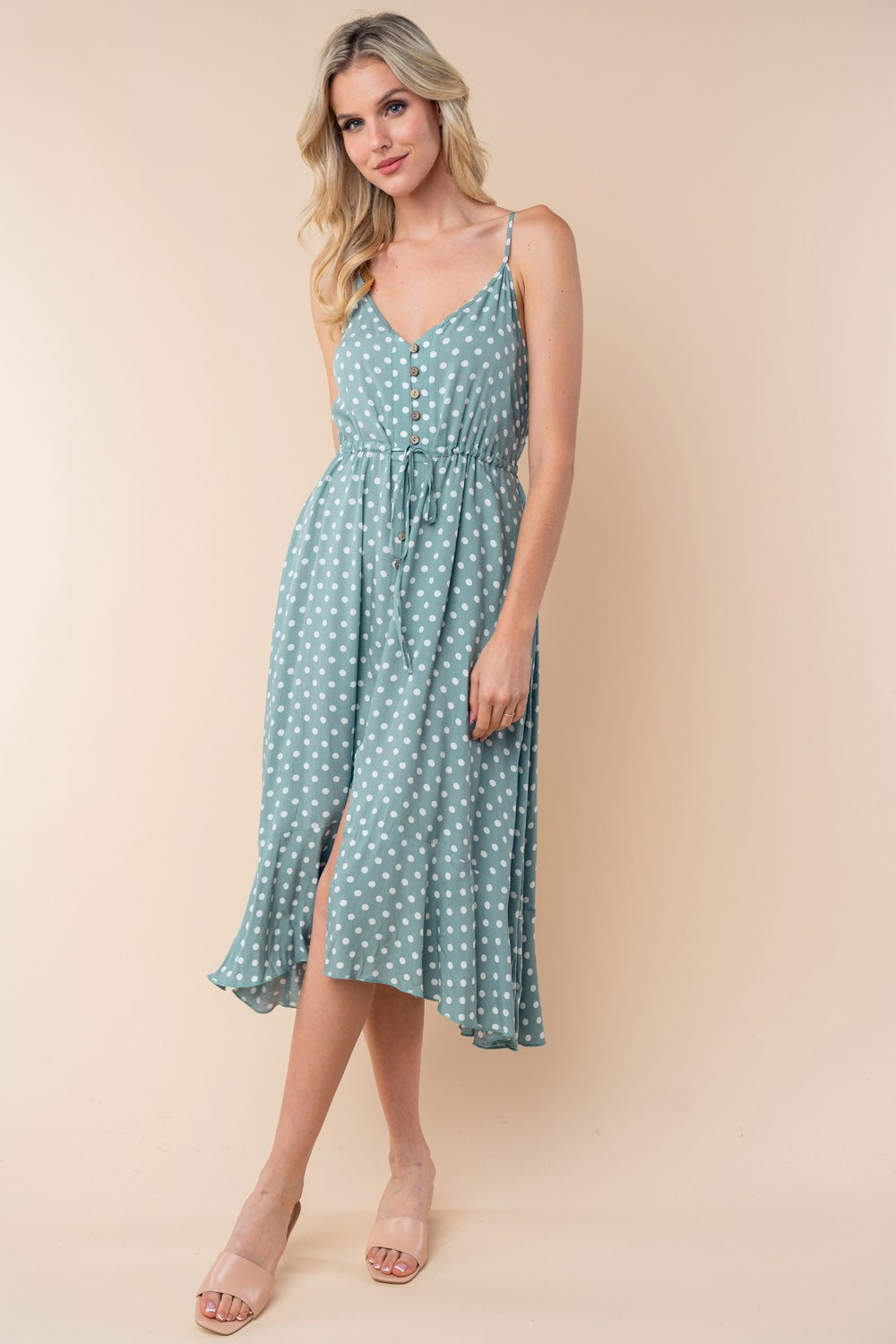 Dapper Days Midi Dress (Sage)