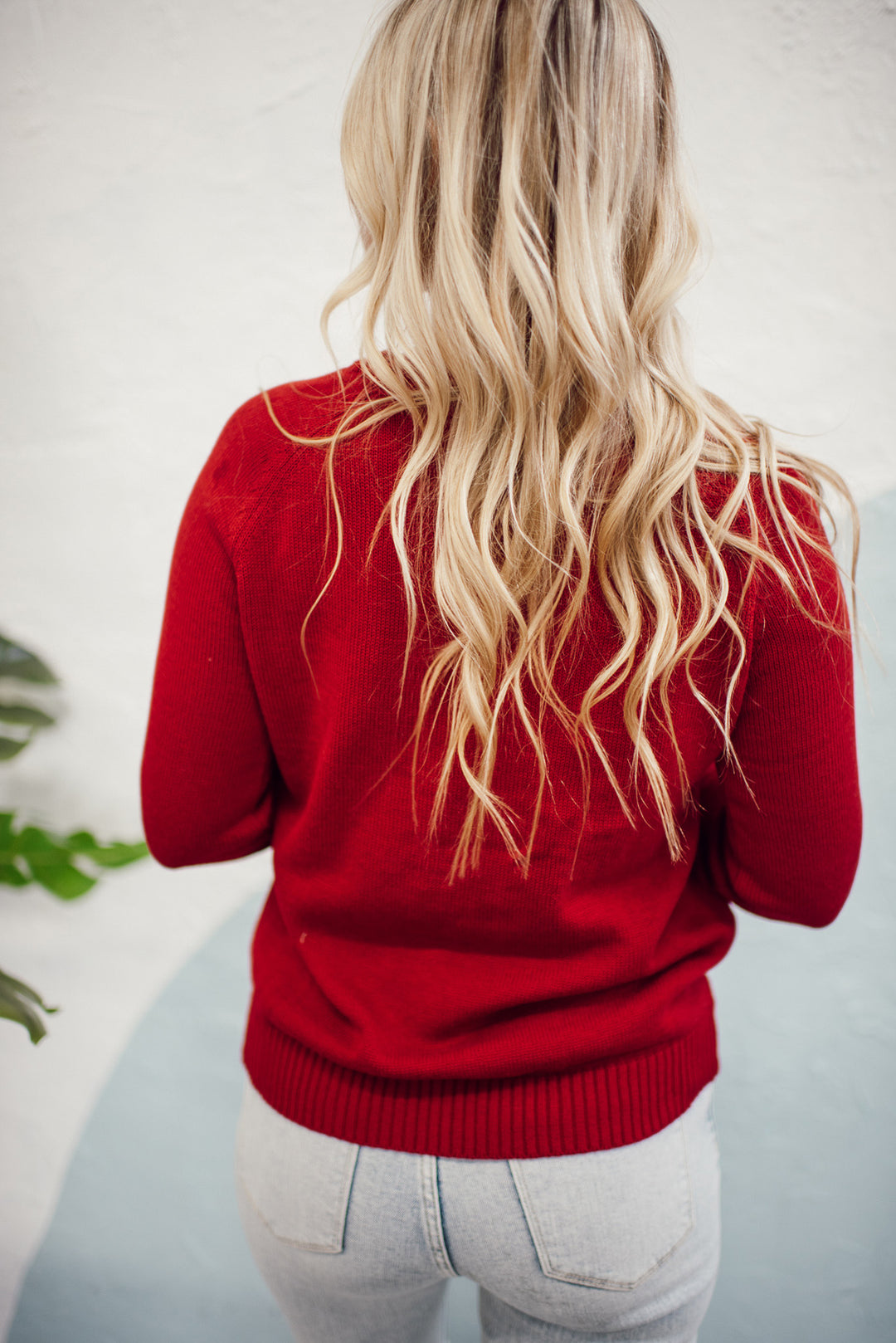 Embrace My Heart Sweater (Red/Ivory)