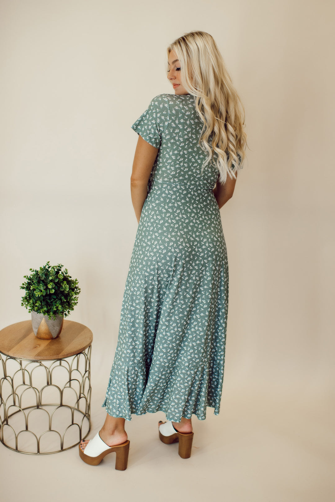 Everyday Favorite Wrap Dress (Seafoam Green)