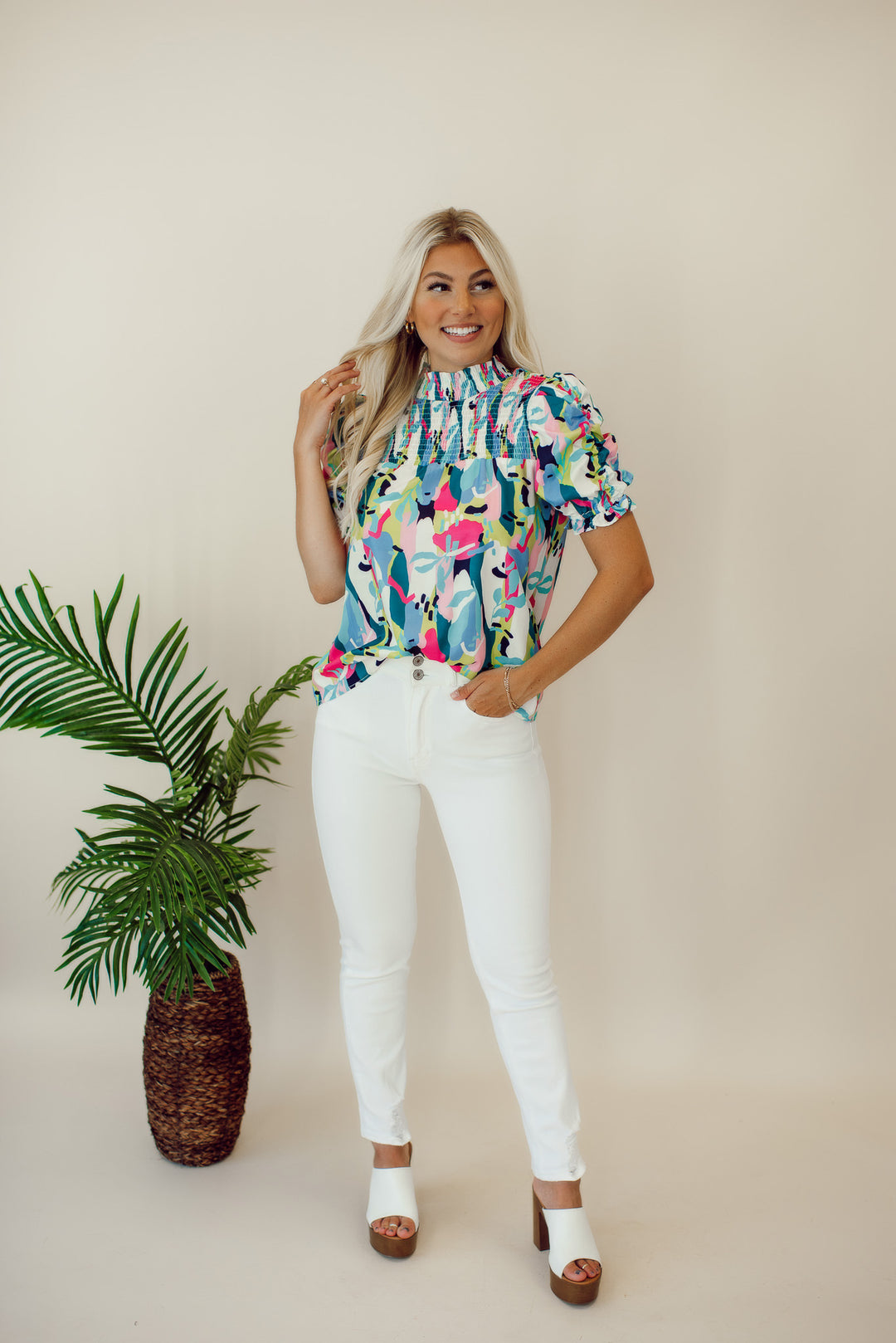 [THML] Paradise Print Top