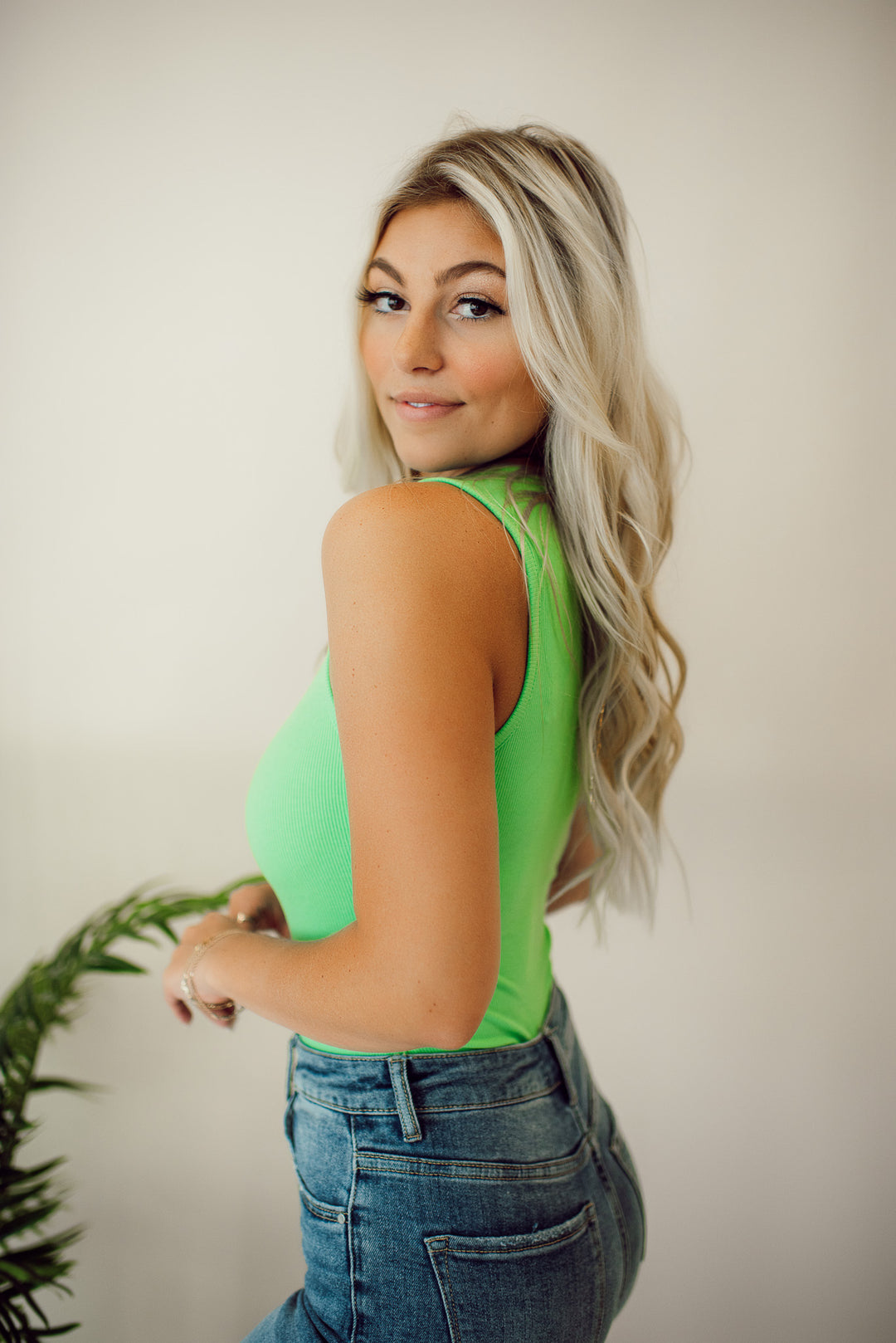 Not Over It Bodysuit (Lime Green)