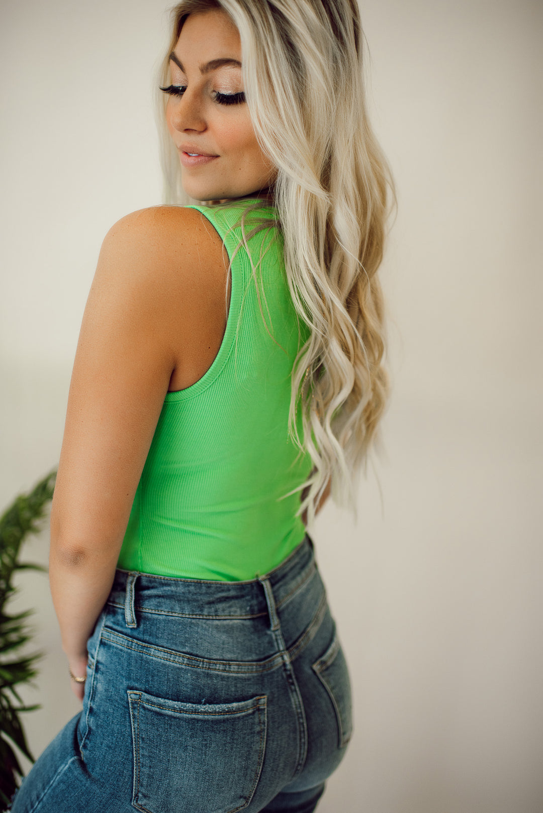 Not Over It Bodysuit (Lime Green)