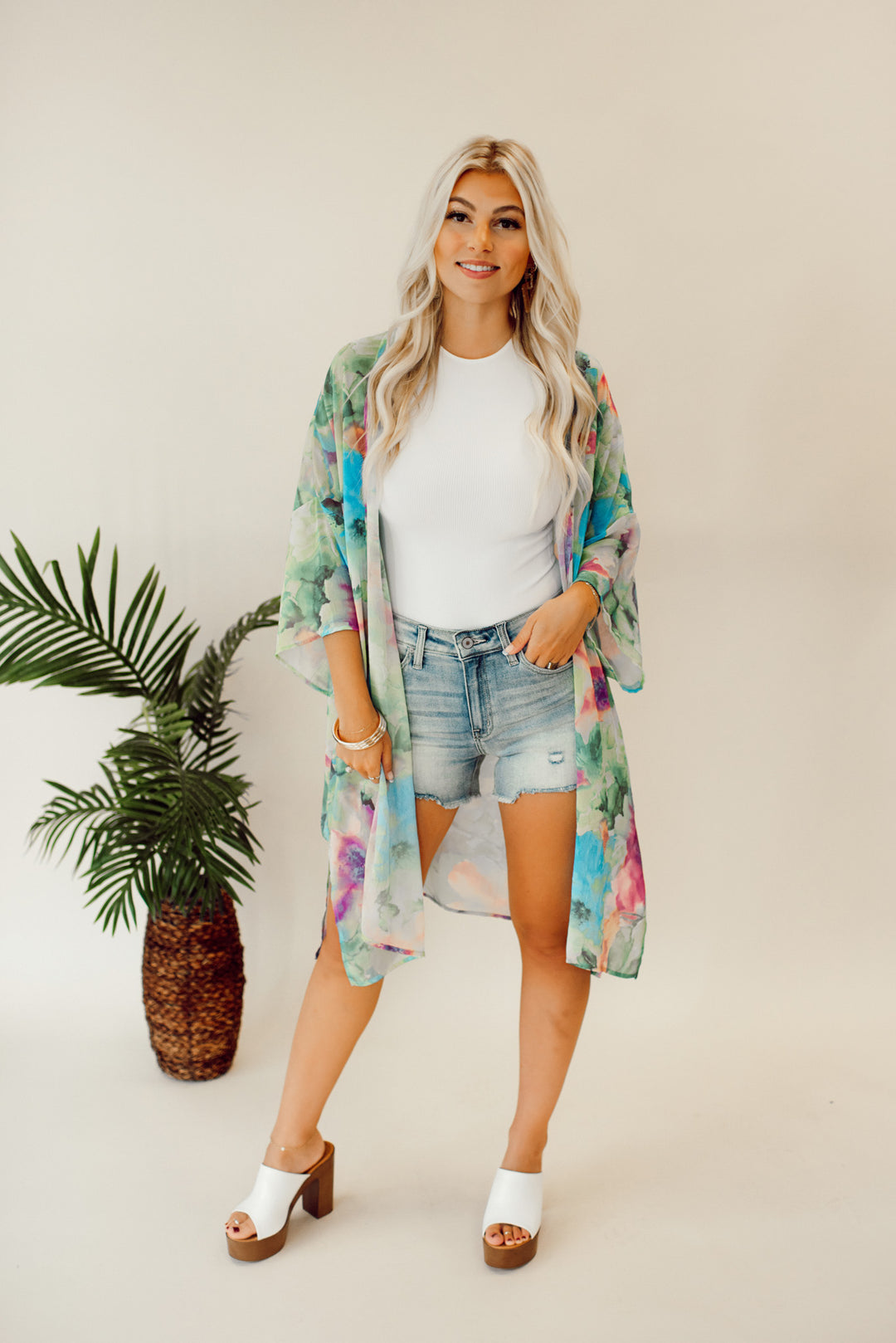 Floral Blooms Kimono