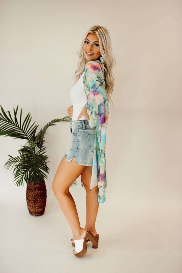 Floral Blooms Kimono