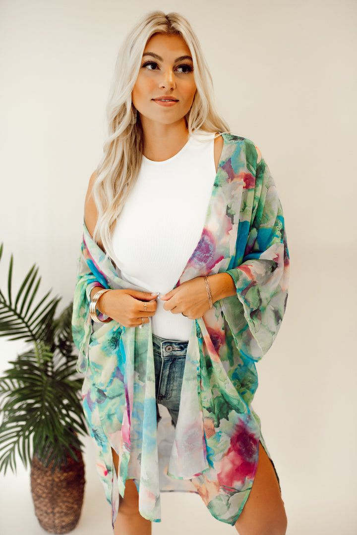 Floral Blooms Kimono