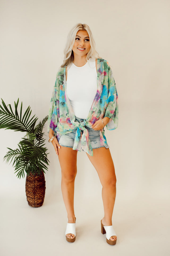 Floral Blooms Kimono