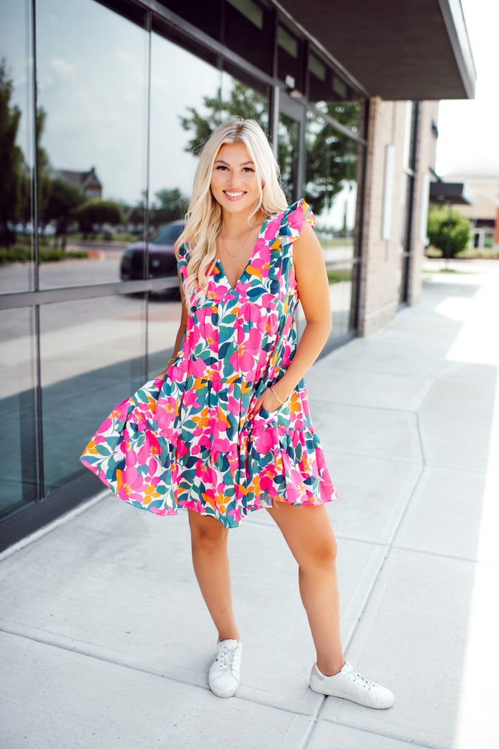 Gardens in Time Dress (Floral Multicolor)