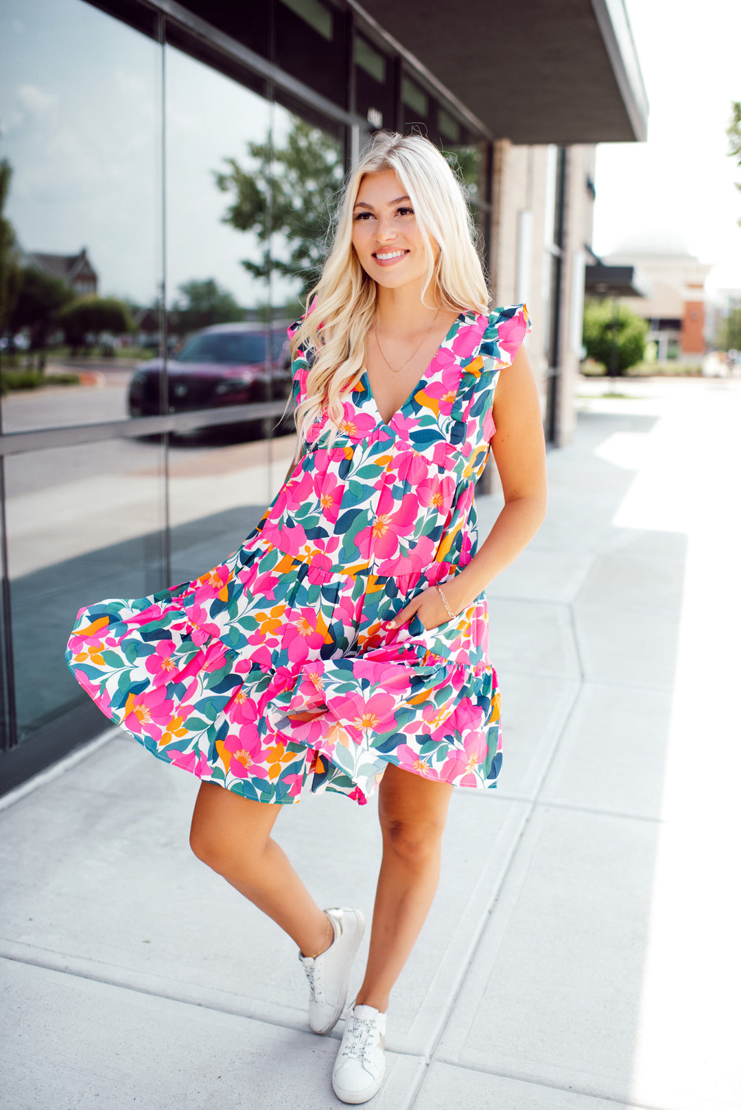 Gardens in Time Dress (Floral Multicolor)