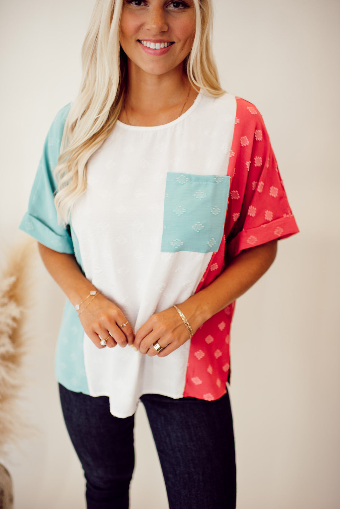 Clara Colorblock Top