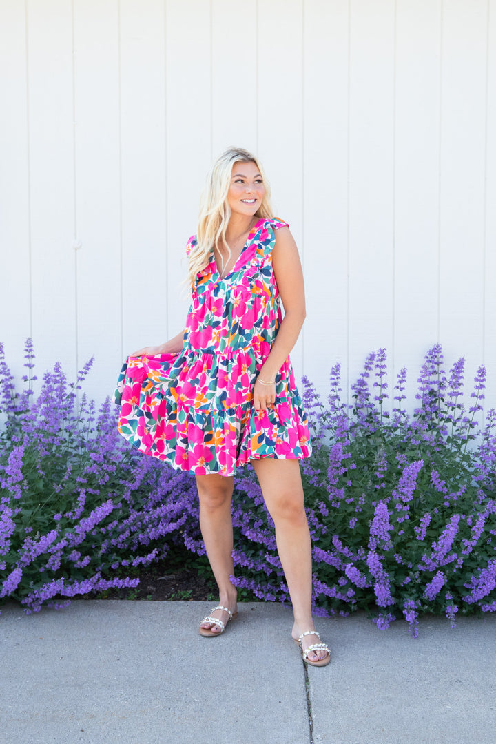 Gardens in Time Dress (Floral Multicolor)