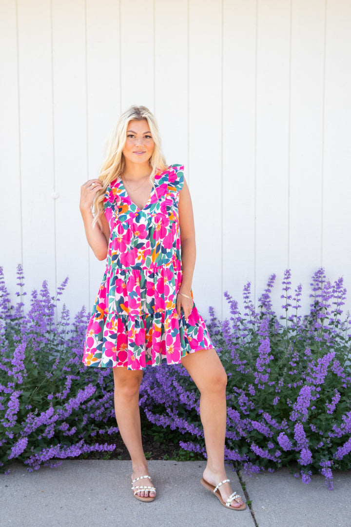 Gardens in Time Dress (Floral Multicolor)