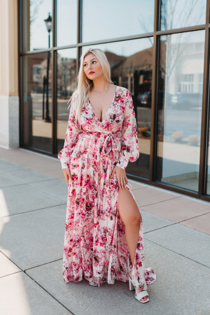 Rooftop Garden Floral Maxi (Pink)