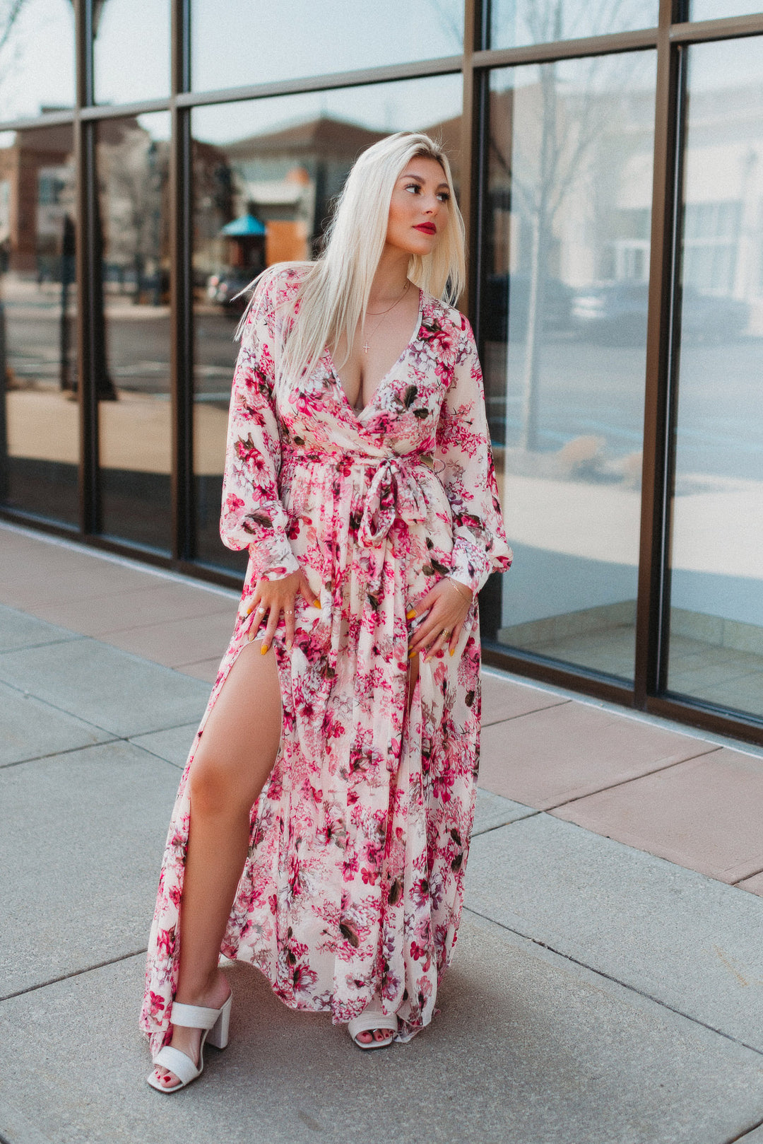 Rooftop Garden Floral Maxi (Pink)