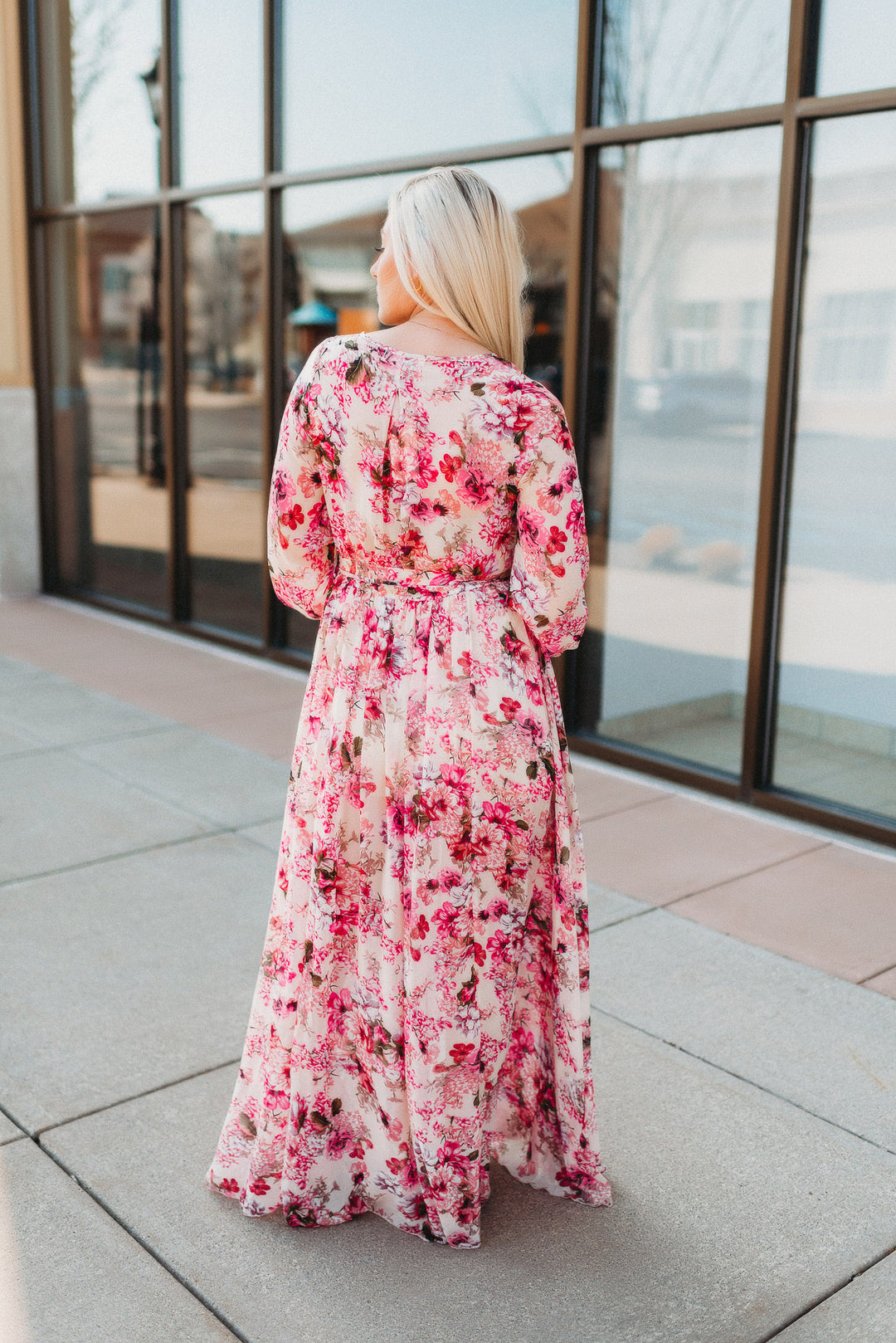 Rooftop Garden Floral Maxi (Pink)