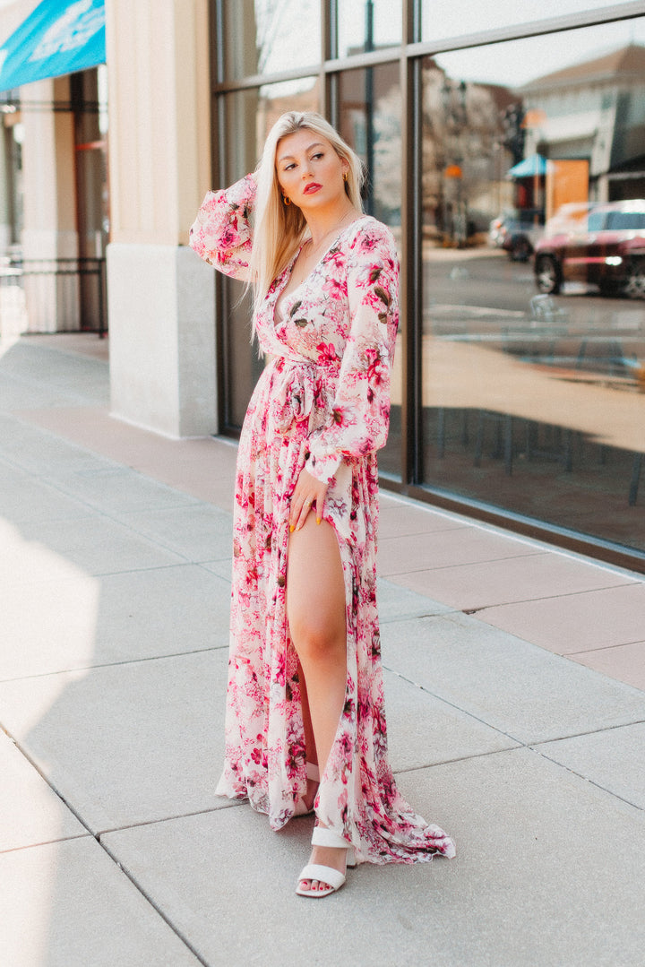 Rooftop Garden Floral Maxi (Pink)