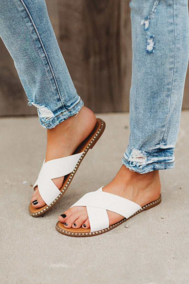 The Micah Sandals (White)FINAL SALE