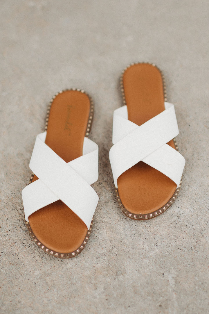 The Micah Sandals (White)FINAL SALE