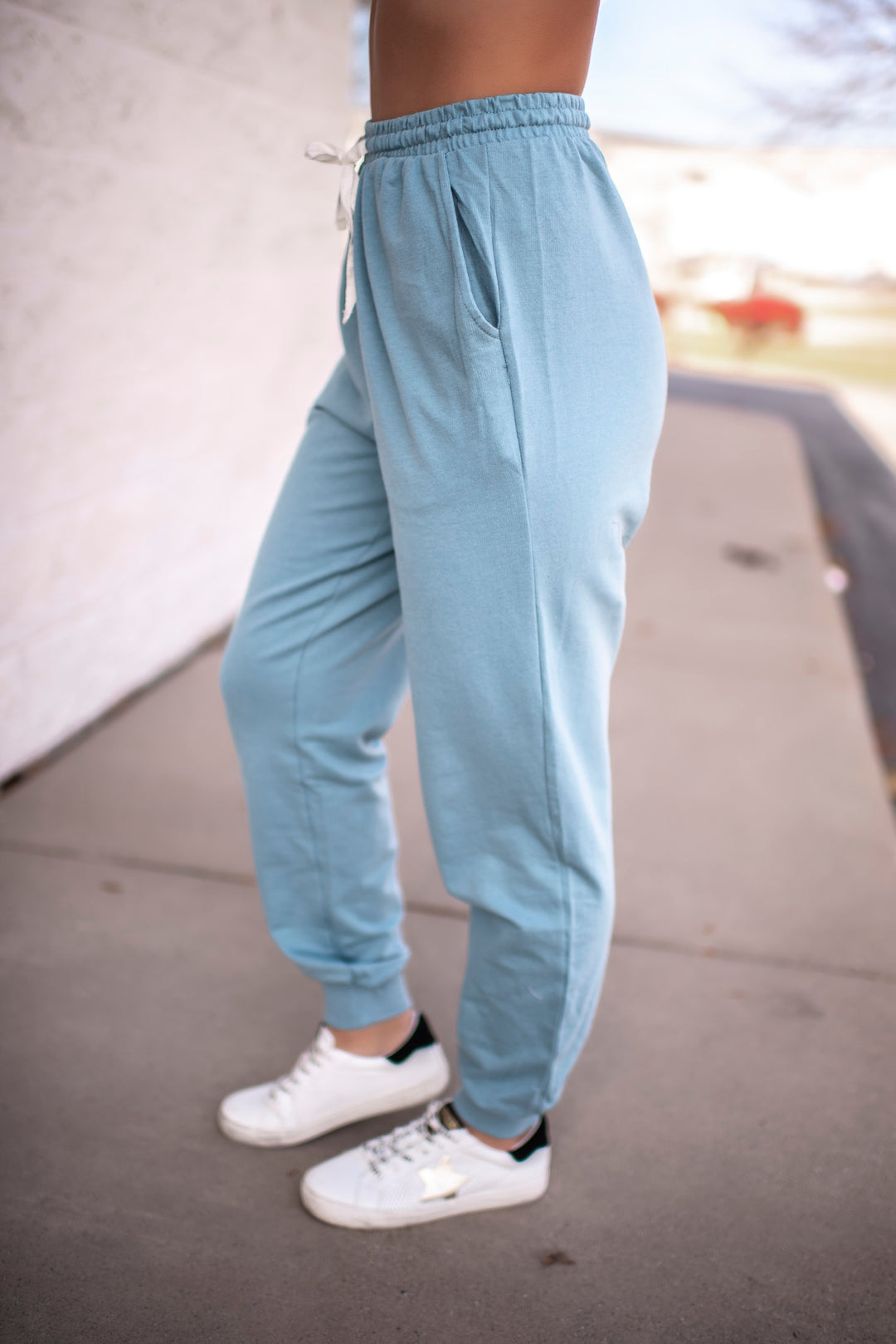 French Terry Joggers (Blue Grey)