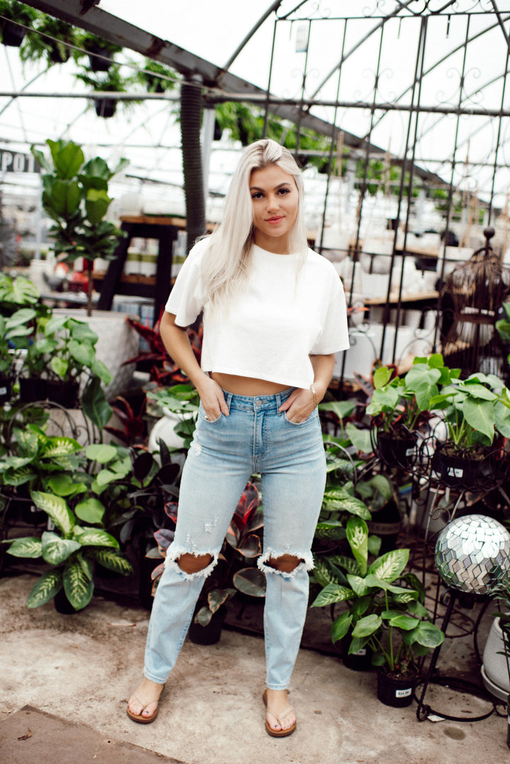 The Steph Mom Jeans (Light Wash)