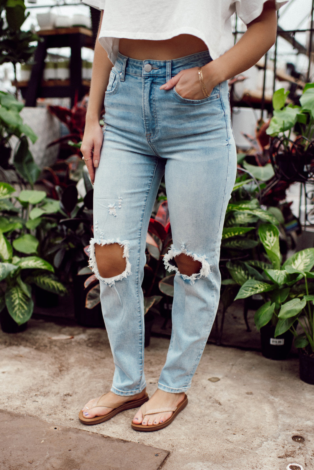 The Steph Mom Jeans (Light Wash)