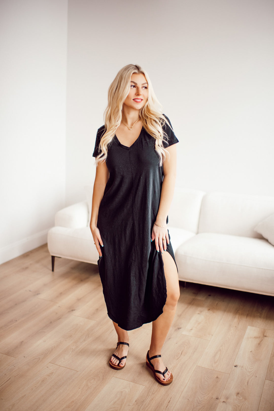 Z Supply Pocket Tee Reverie Dress (Black)