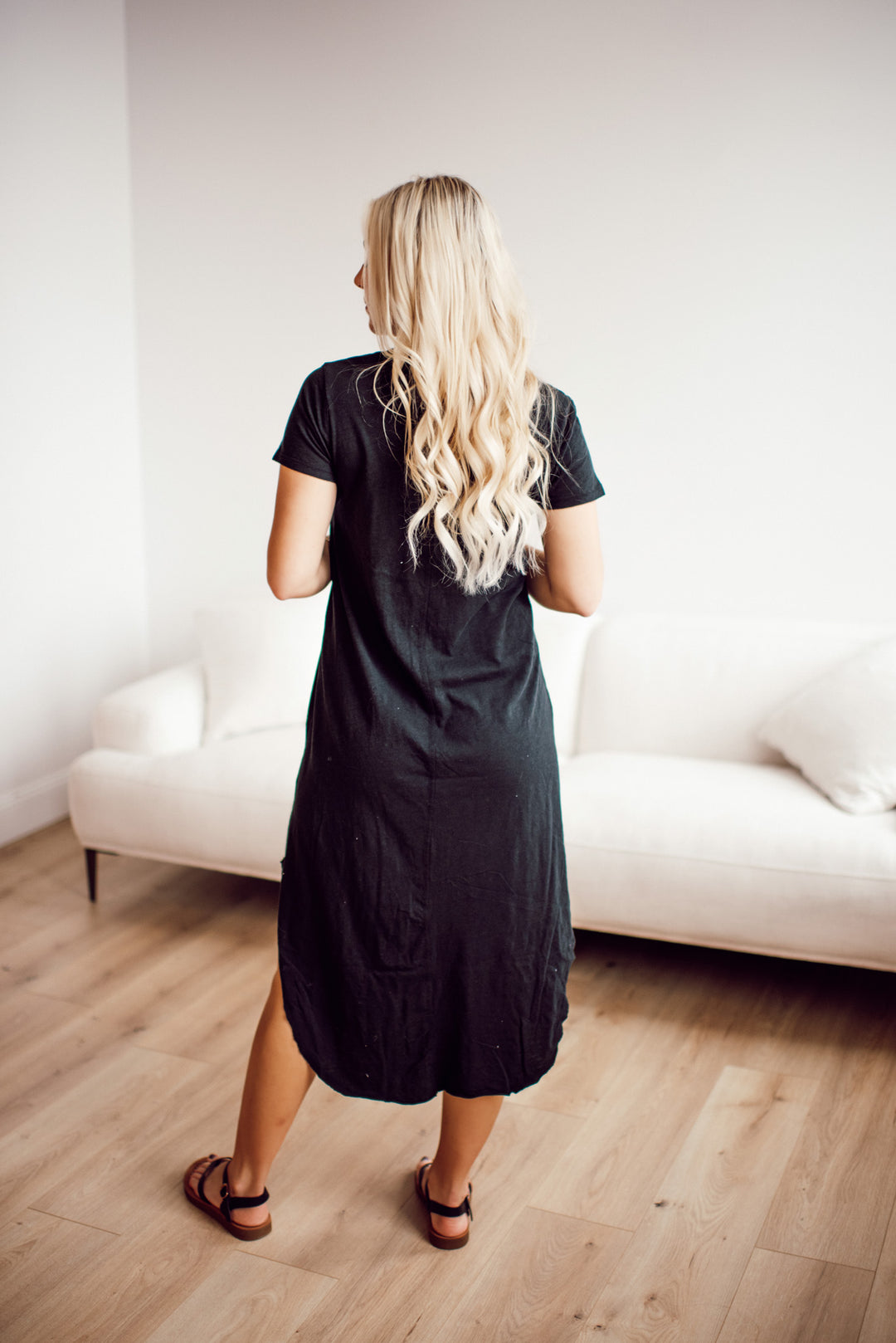 Z Supply Pocket Tee Reverie Dress (Black)