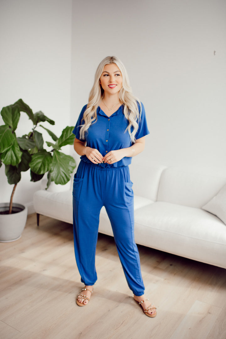 Hit The Target Jumpsuit (Blue)