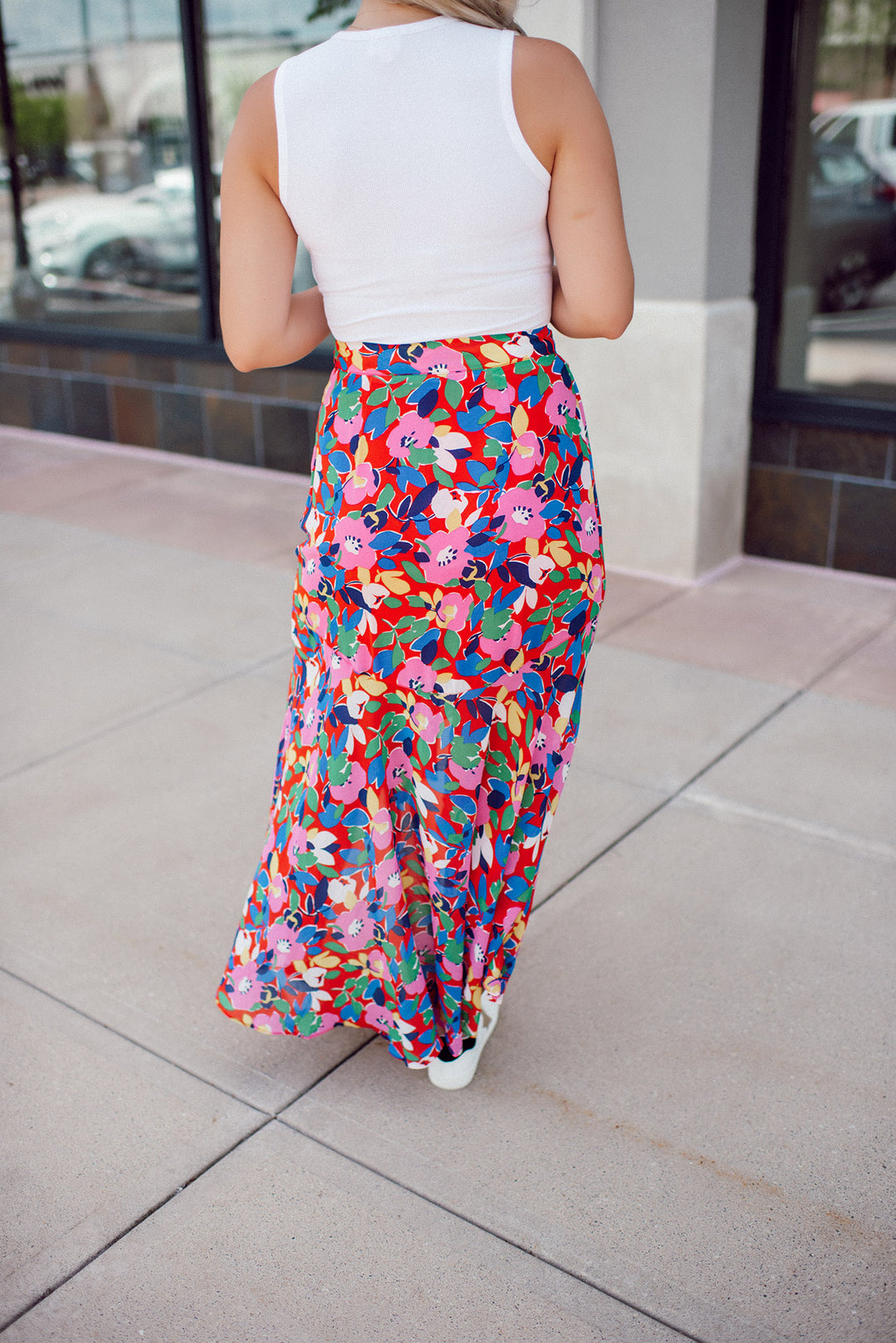 Sweet Soul Abstract Midi Skirt