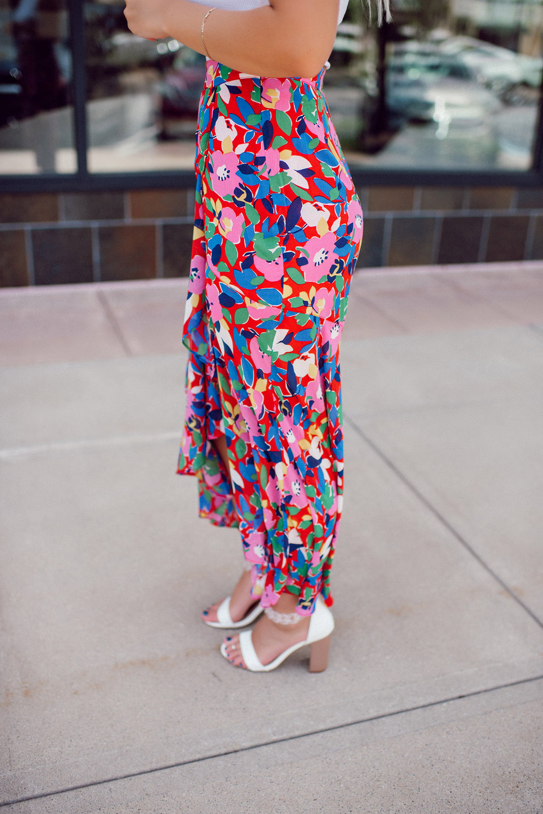 Sweet Soul Abstract Midi Skirt