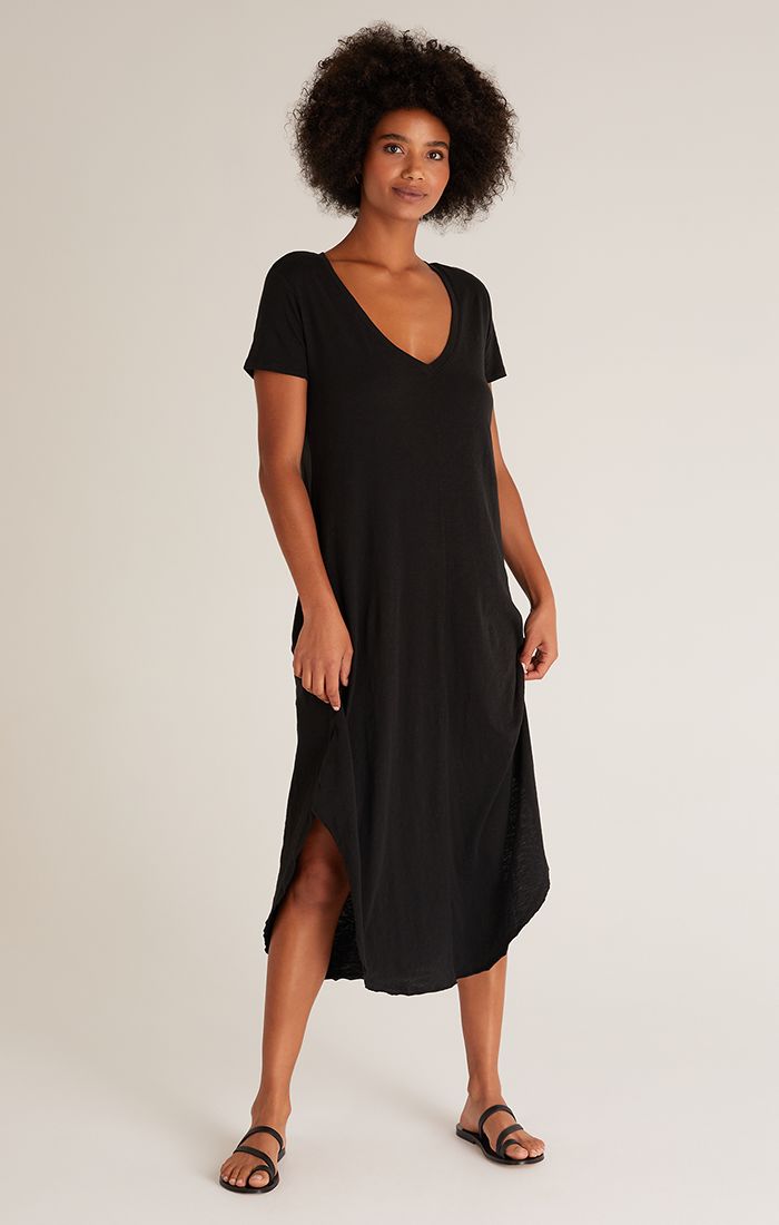 Z Supply Pocket Tee Reverie Dress (Black)